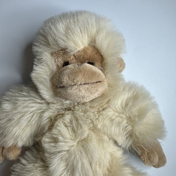 Vintage Mungo Russ Berrie Monkey Plush Soft Toy 15" Cream Beige - Picture 4 of 10